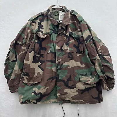 US Army Jacket Mens XL Full Zip USGI M65 Cold Weather Field Military Camo • $49.95