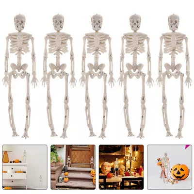 5pcs Realistic Mini Skeletons With Posable Joints For Halloween-QB • $8.82