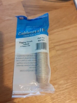 £4.45 • Buy Caldercraft Rigging Thread 0.75mm Natural (10m) (82075N) Model Boat Fittings