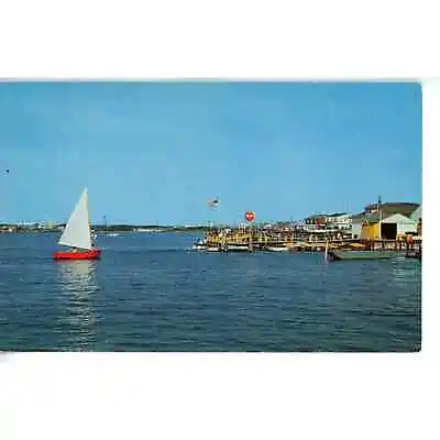 $3.82 • Buy Postcard New Jersey Bonita Causeway Brigantine NJ Boating Fishing Coca Cola Pier
