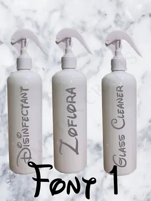 £4 • Buy Personalised Cleaning Spray Bottle Zoflora Disinfectant Refillable Reusable