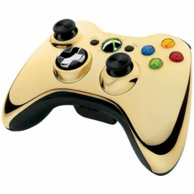 $53.39 • Buy Microsoft XBOX 360 Special Edition Wireless CHROME GOLD Controller 43G-00019