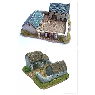 6mm Wargame Buildings. 2 X Farmstead Buildings Set - 6mm Wargaming- UNPAINTED • £8.50