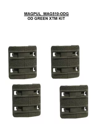 MAGPUL - MAG510-ODG Enhanced XTM OD GREEN Textured Rail Cover Kit - 4pcs - NEW • $12.49