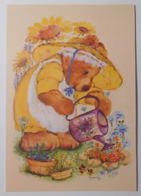 VTG Greeting Card MARY HAMILTON - MARY'S BEARS Garden Hallmark UNUSED • $4.99