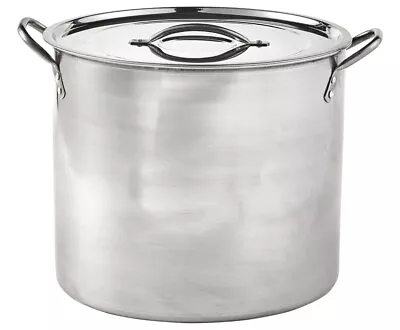 Stainless Steel Stock Pot 16 Quart With Lid • £34.99