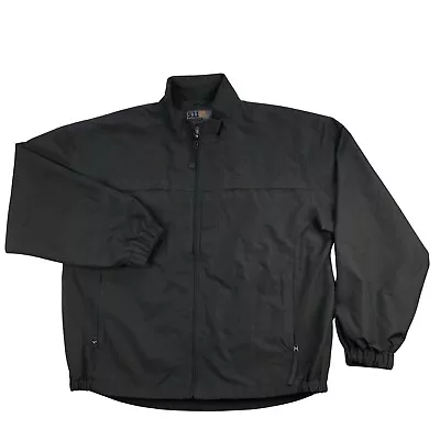 5.11 Tactical Response Mens Large Black Canvas Windbreaker Full Zip Jacket • $29.95
