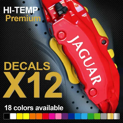 JAGUAR BRAKE Caliper Decals Stickers XE XF XJ PREMIUM Wheels Rims Car Vinyl Heat • $13.85
