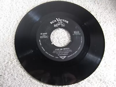 Elvis Presley-Love Me Tender/Anyway You Want Me-RCA Victor 47-6643 Germany Resco • $20