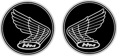 #5004 (2) 2  Honda Vintage REPRO HM HRC Racing Sticker Decal LAMINATED PAIR • $4.39