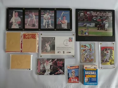 MARK MCGWIRE MLB COLLECTION Of 10 Cards COA DR Motion Card & 2 Hats  Pre-Owned   • $145