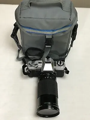 Minolta X-370 35mm SLR Film Camera W Two Different Lens Shown Carry Bag • $69.97