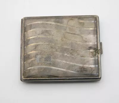 Cigarette Case Vintage Tobacciana Metal Cigatettes Box Whit Engraving ED • $15