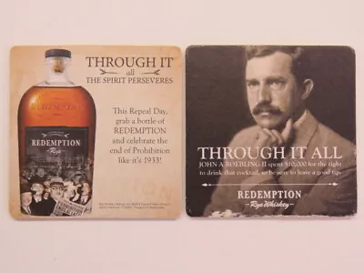 $6.44 • Buy Beer Coaster ~ REDEMPTION Rye Whiskey ~ Mechanicsville, VA ~ $10,000 Drink Right