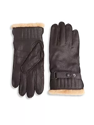 Barbour Men's XL Leather Utility Gloves In Brown $100 • $38