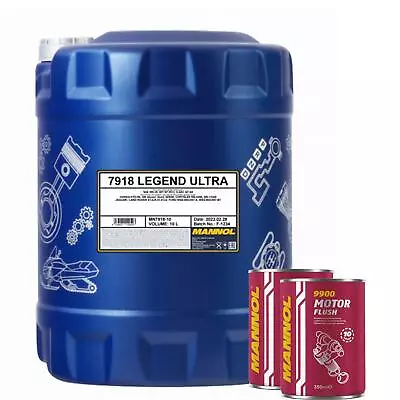 £54.39 • Buy 10L MANNOL  Dexos 1 Gen 2 0W-20 Engine Oil SN Plus+Engine Flush