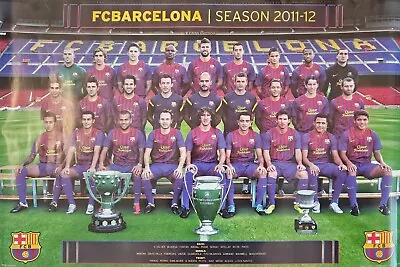 SOCCER POSTER ~ FC Barcelona 2011/12 24x36  Lionel Messi GB Eye SP0796 UK Import • $29.85