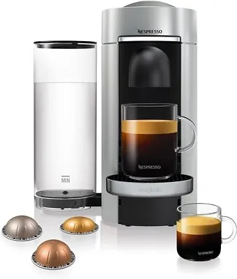 Nespresso By Magimix 11386 Vertuo Plus Pod Coffee Machine 1260 Watt Silver BNIB • £99.99