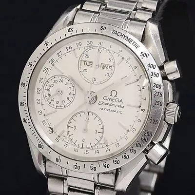 OMEGA Men's SPEEDMASTER 3521.30 Automatic Watch Chronograph Triple Calendar • $0.99