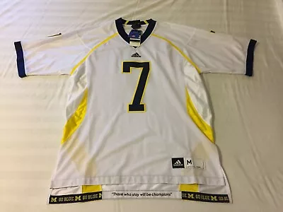 NEW Michigan Wolverines FOOTBALL JERSEY VTG THROWBACK #7 Sz MED Adidas WOW RARE • $69.99