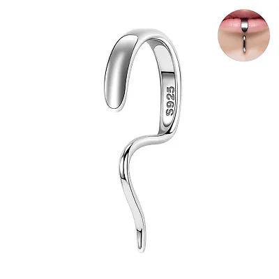 1Pc 16G 925 Sterling Silver Labret Lip Stud Simple Monroe Piercing Jewelry 6-8MM • $14.69