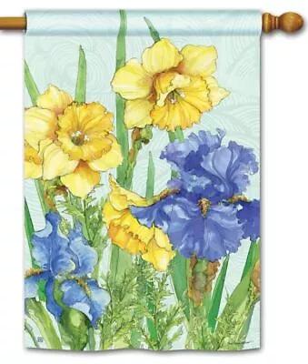 Daffodils And Irises House Flag • $18.69