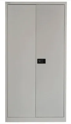 £130 • Buy Bisley 2 Door Grey Tall Filing Cupboard Stationery Cabinet With 3 Shelves