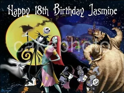 £5 • Buy Nightmare Before Christmas Edible Icing Cake Topper / Many Sizes