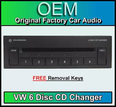 VW Golf MK4 6 CD Changer 6 Disc CD Player Gamma / Beta Cassette Player Radio • $92.47