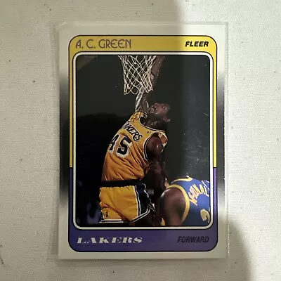 1988-89 Fleer A.C. Green Los Angeles Lakers #66 • $2