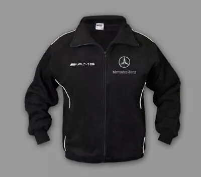 Mens Mercedes AMG Sport Racing New Fleece Jacket Sweatshirt Apparel Embroidered • $55.83