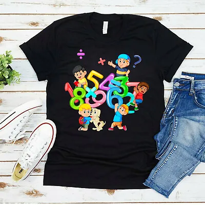 Kids Boys Girls Colourful Maths Day T Shirt Number Symbols School Tee Top Gift • £7.99