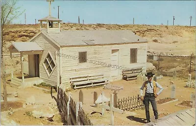 Rimrock City TX: Town Marshal Church Cemetery - Vintage Texas Postcard • $8.79