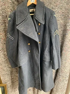 £75 • Buy Original British Royal Air Force Officers Greatcoat - Kings Crown Buttons