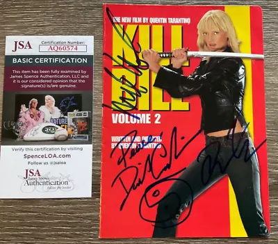 Kill Bill Signed Autographed DVD Cover JSA COA Quentin Tarantino Carradine Photo • $399.99