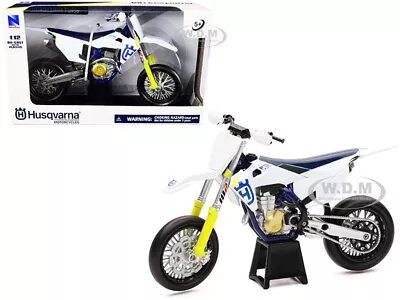 Husqvarna Fc450 White & Blue 1/12 Diecast Motorcycle Model By New Ray 58163 • $13.99