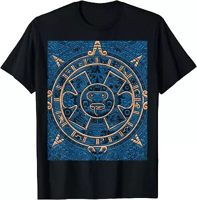 NEW LIMITED Mexico Maya Aztec Calendar Sunstone Mexican Aztec People Shirt S-3XL • $18.99