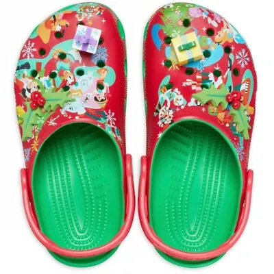 Crocs Disney Parks 2023 Christmas Holiday Mickey & Friends Clogs NEW WITH TAGS • $49.90