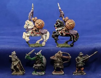 6 Metal Miniatures Elan Merch 1779 Rohan Kins Guard+ TSR D&D LOTR W/ Paint 1978 • $0.99