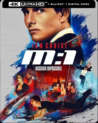 Mission: Impossible [New 4K UHD Blu-ray] With Blu-Ray 4K Mastering Steelbook • $25.36