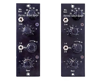 Helios Modules Pair EQ Mic Preamp Vintage Rare Equalier Pre Strawberry Studio • $21000