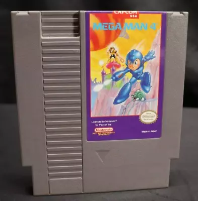 Mega Man 4 (Nintendo Entertainment System NES) Authentic Cartridge Only Tested • $43.61