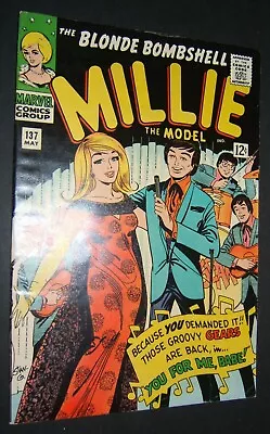 1966 MILLIE The Model The Blond Bombshell Vol. 1 #137 Comic Book • $25.50