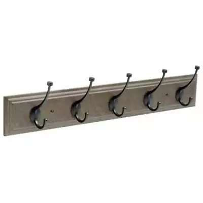  27 In. Rail With 5 Pilltop Hooks In Warm Chestnut And Soft Iron • $28.65