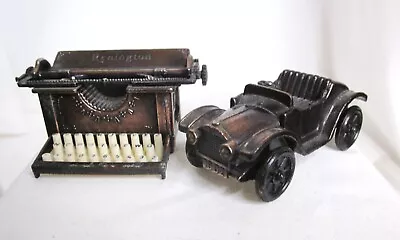 2 Vtg. Miniature Pencil Sharpeners- Benz Car & Remington Typewriter/ Hong Kong • $9.99