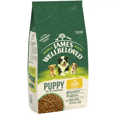 James Wellbeloved Puppy Lamb And Rice Dry Dog Food 2kg • £13.50