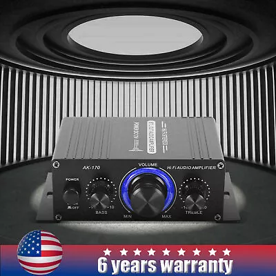 DC HiFi Power Amplifier 12V Mini Small Audio Digital Stereo Car FM AMP Remote • $17.96