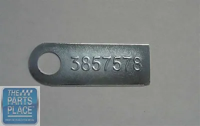 1965 Chevrolet Chevelle Z16 M-20 Muncie Transmission Tag 3857578 • $27.99