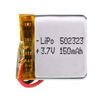 BATTERY 502323 LiPo 3.7V 150mAh 1S For Laptop Phone Video Mp3 Mp4 Led Light • £7.52