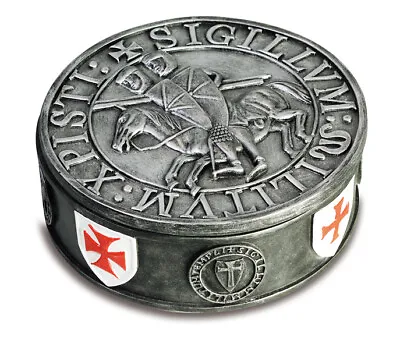 Templar Coat Of Arms Shield Flag  Knight Medieval Crusader Cross History Box Aa • $99.99